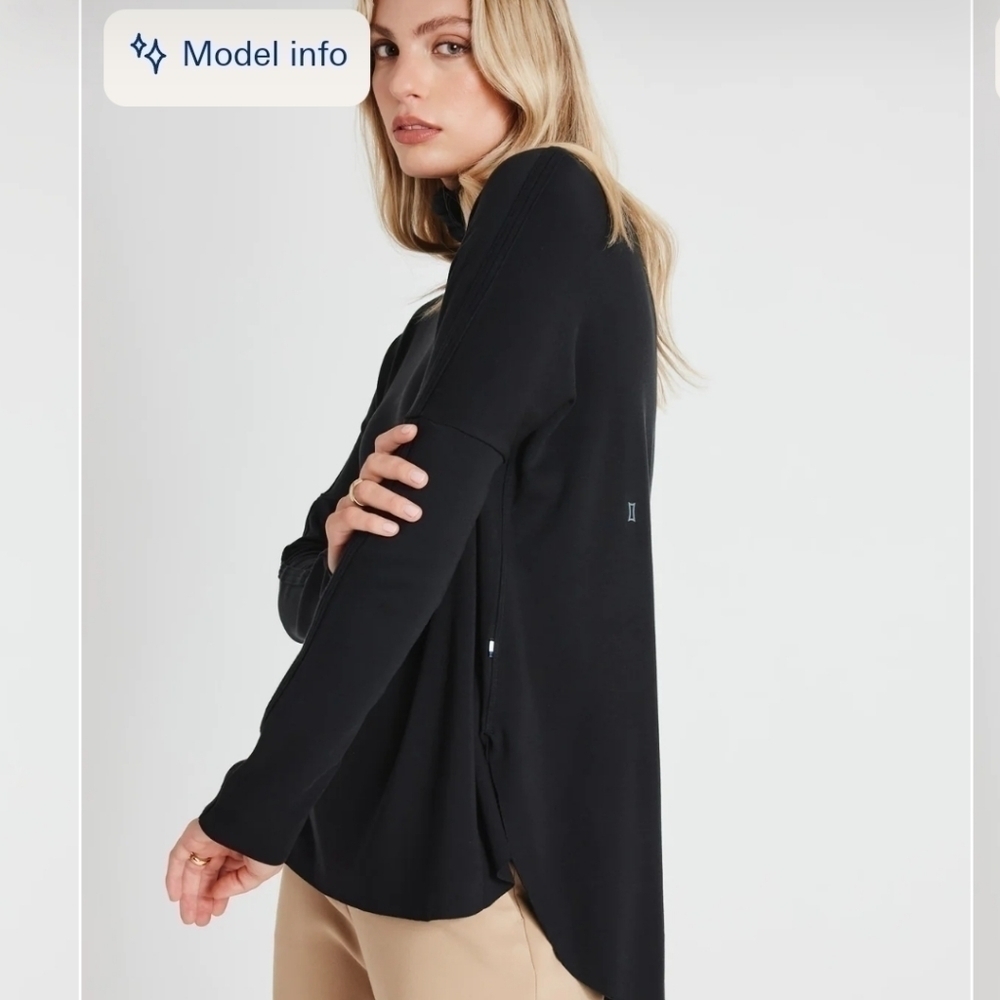 Kit and Ace burrow turtleneck in BLUE